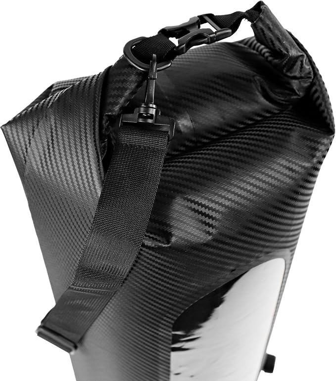 YakAttack 30L Roll-Top Drybag with Air Valve - Black Carbon | Heavy Duty Waterproof Dry Bag for Kayaking, Boating, Camping & Paddleboarding | Large Marine Drybag for Gear Protection & Storage - Image 6