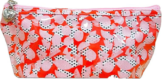 Jacaranda Living Extra Small Cosmetic Bag – Water-Resistant, PVC-Lined, Compact & Travel Ready Mini Make Up Bag, Easy to Clean – Pebble Polka Dot by JacarandaLiving