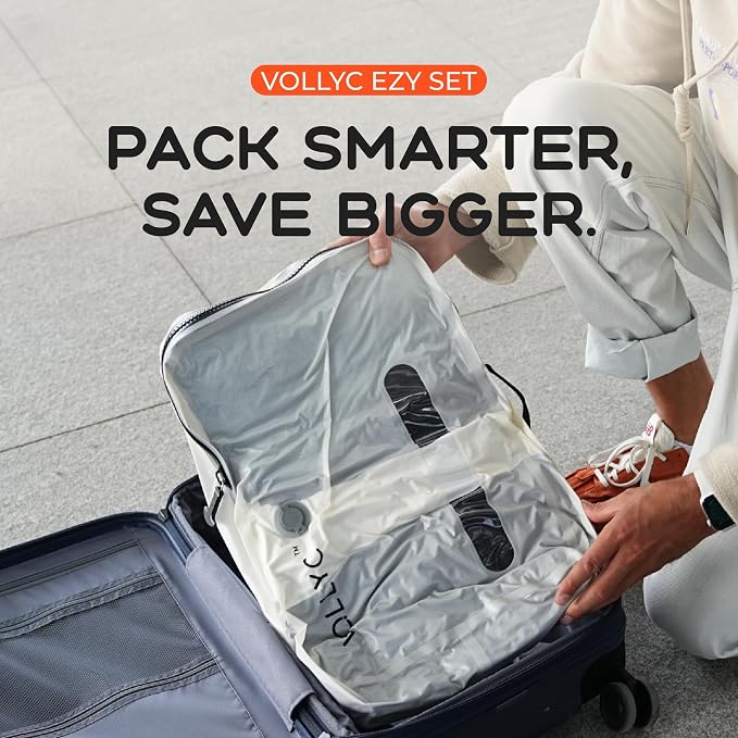 Travel Vacuum Bags with Pump, 25L Large Capacity Vacuum Bags for Travel, IPX7 Waterproof, Travel Essentials Compression Bags for Luggage Backpack Suitcase Home Storage - Image 2