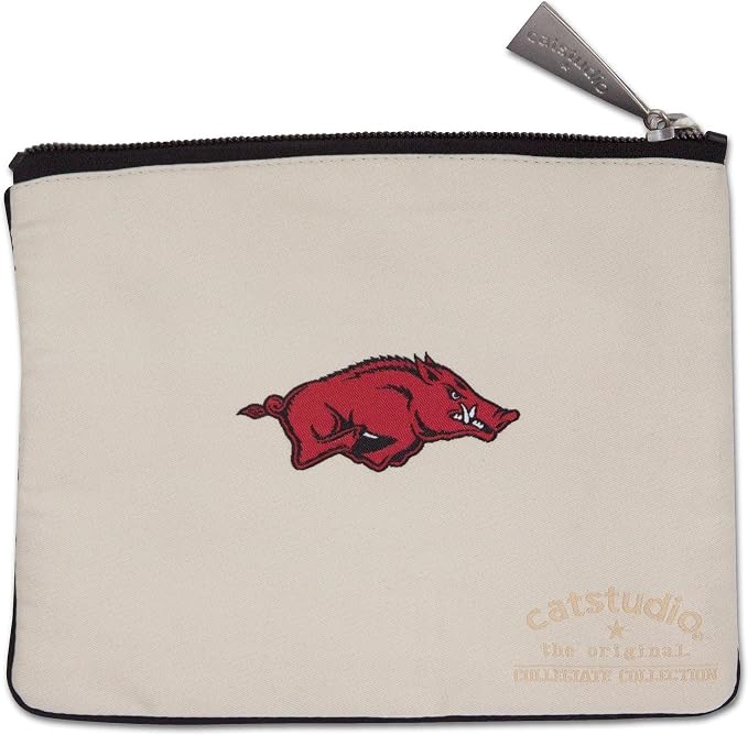 catstudio University of Arkansas Collegiate Zipper Pouch Purse | Holds Your Phone, Coins, Makeup, Dog Treats, & Tech Tools - Image 2