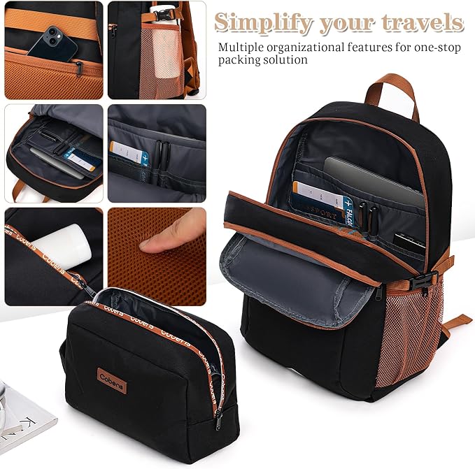 Carry on Luggage 22x14x9 Airline Approved, Suitcases with Wheels Hardshell, Lightweight Hardside Luggage Set with TSA Lock, 20Inch Black Carry on Suitcase - Image 7