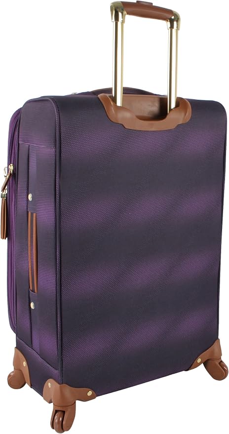 Steve Madden Designer Luggage Collection - 3 Piece Softside Expandable Lightweight Spinner Suitcase Set - Travel Set Includes an Under Seat Bag, 20-Inch Carry on and 28-Inch Checked Suitcase, Shadow - Image 3