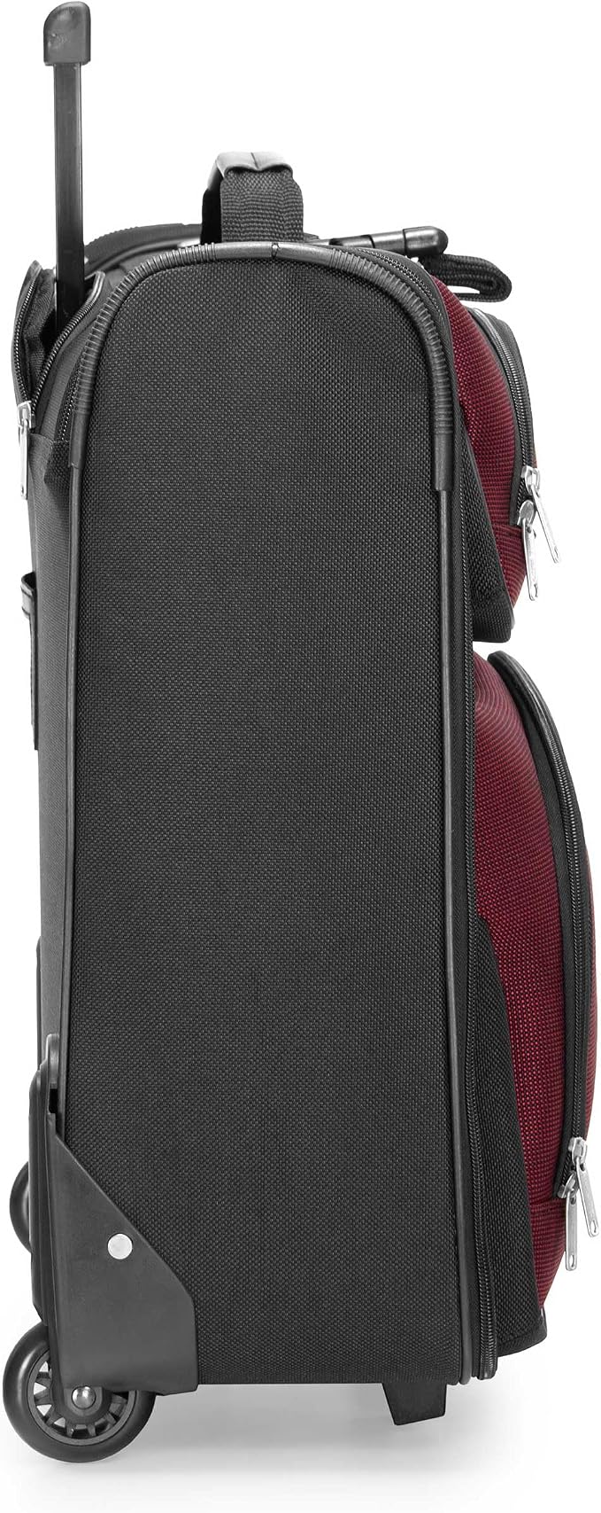 Travel Select Amsterdam Business Rolling Garment Bag, Softside Expandable Rolling 2-Wheeled Suit Carrier, Red, One Size - Image 3