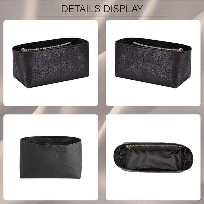 Doxo Purse Organizer Insert for CHANEL 22 Handbag, Lightweight Water-Resistant Bag Organizer insert with YKK Zipper Pocket, DupontPaper and Nylon Lining for Optimal Protection Organization (Mini) - Image 7