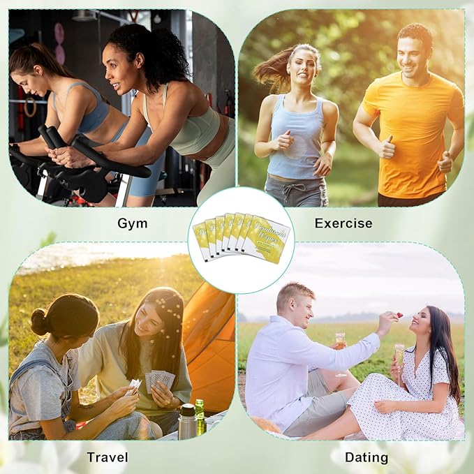 100 Pcs Deodorant Wipes Individually Wrapped Mini Deodorant Travel Size Wet Armpit Wipes Travel Deodorants Bulk for Women Men Homeless Personal Cleansing Wipe Butt Hands Face Underarm Sports(Lemon)