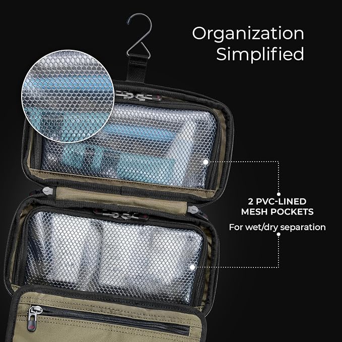 Briggs & Riley Toiletry Kit - Travel Bags for Women & Men, Organizer for Vacation, Dopp Kit for Bathroom Accessories, Makeup, & Skincare - Image 3