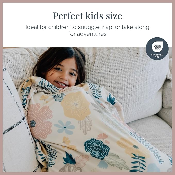 Beddy's�s Sky Blue Airplane Travel Blanket with Shoulder Bag for Kids | Soft Stretchy Kids Blanket, 37 x 50 Inches, Machine Washable, Matching Zippered Carrying Bag with Adjustable Shoulder Strap - Image 5