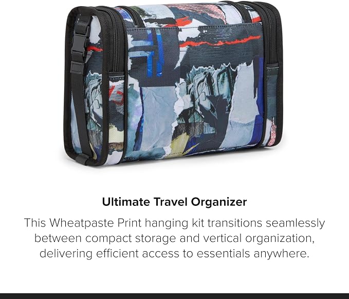 TUMI - Alpha Hanging Travel Kit - Toiletries and Cosmetics Organizer - Travel Essentials Bag with Hooks & Pockets - Wheatpaste Print - Image 5
