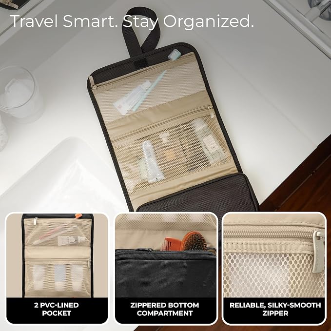 Briggs & Riley Toiletry Kit - Travel Bags for Women & Men, Organizer for Vacation, Dopp Kit for Bathroom Accessories, Makeup, & Skincare - Image 3