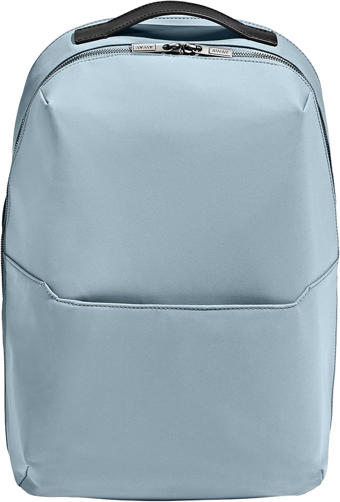 Away Amazon Exclusive The Everywhere Zip Backpack - Personal Item Airline Approved Backpack with 16” Padded Laptop Sleeve, Water Bottle Pocket, Interior and Exterior Pockets - Sky Blue by Unknown