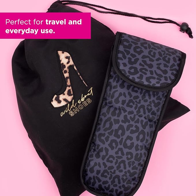 Miamica “Good Hair Day” Heat-Resistant Hair Tool Bag with Secure Closure, Black/Rose Gold, 5.5” x 13” x .5” – Store Flat Iron, Curling Iron, & More When Traveling - Image 5