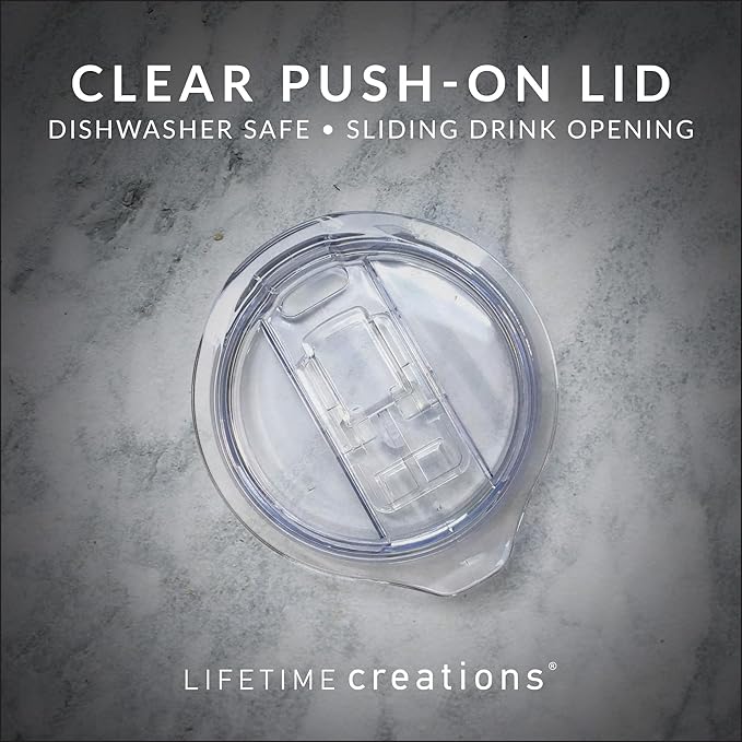 Lifetime Creations Engraved Personalized Dentist Tumbler With Lid 20 oz (White) - Custom Stainless Steel Coffee Travel Mug, Dental Hygienist Gift, Dentist Appreciation