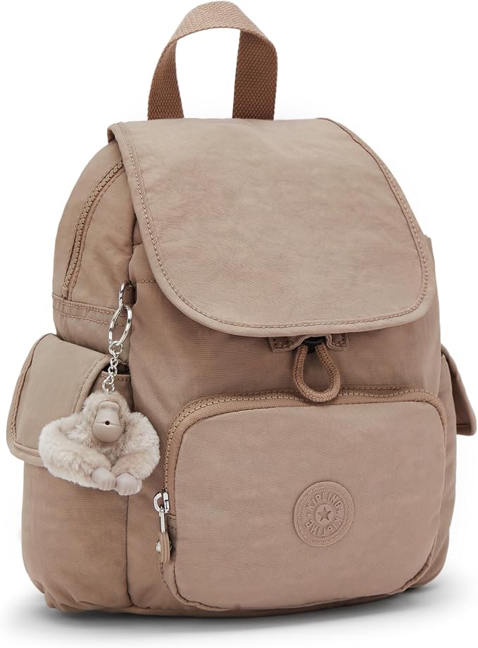 Kipling City Pack Mini Backpack, Lightweight Compact Daypack with Multiple Pockets, Adjustable Straps & Everyday Travel Backpack - Tan Beige - Image 4