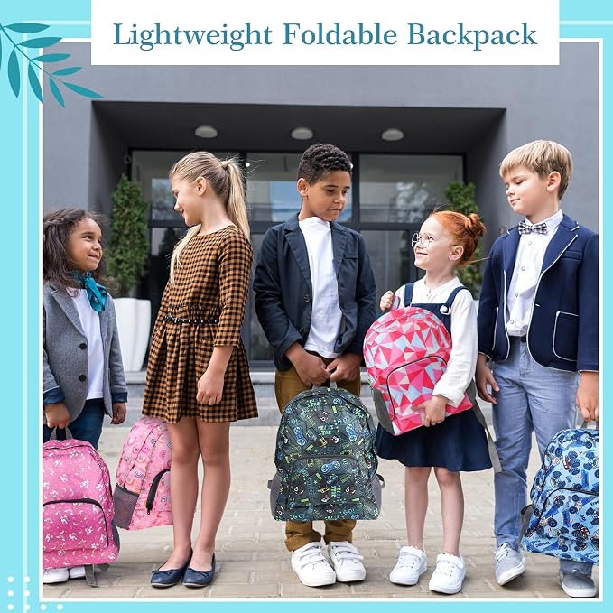 LEIFIDE 15 Pcs Backpack in Bulk 17 Inch Lightweight Foldable Student School Outdoor Travel Book Bag Assorted Colors - Image 5