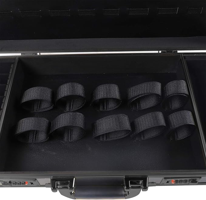 DNYSYSJ Barber Carrying Case Barber Case, Stylist Tool Box Professional Salon Hair Cutting Grooming Kit Storage Organizer for Clippers, Scissors, Barber Supplies (B) - Image 7