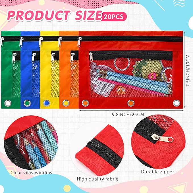 60 Pcs School Supplies Bulk Backpacks Water Bottle Pencil Pouch for Kids Backpack Donate Set for School Students(Classic Bottle,Green&blue&orange&fuchsia) - Image 5