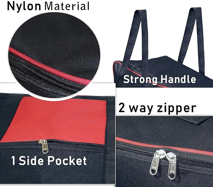 KIVYA underbed storage bags for clothes organiser blanket covers for wardrobe / closet oranizer , Nylon - Set of 2 - Image 2