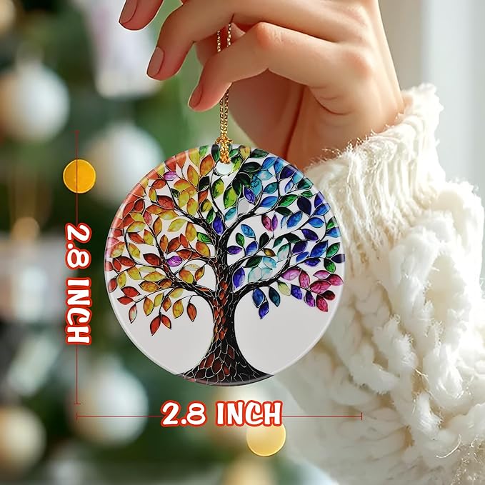 Tree of Life Ornament, Christmas Ornament – Christmas Tree Decor, Holiday Decoration, Stocking Stuffer, Festive Gift Idea, Gifts for Friends, Family