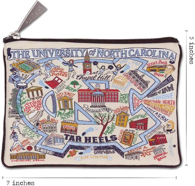 Catstudio Collegiate Zipper Pouch, University of North Carolina Travel Toiletry Bag, Ideal Gift for Alumni, Makeup Bag, Dog Treat Pouch, or Travel Purse - Image 6