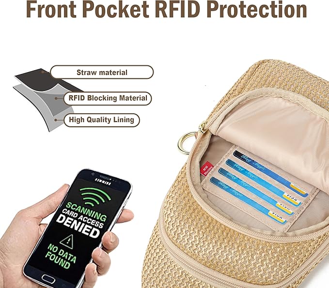 INICAT Straw Crossbody Bags Beach Gifts Small Sling Bag Summer Vacation Essentials Hawaiian Accessories Rattan Purses Women