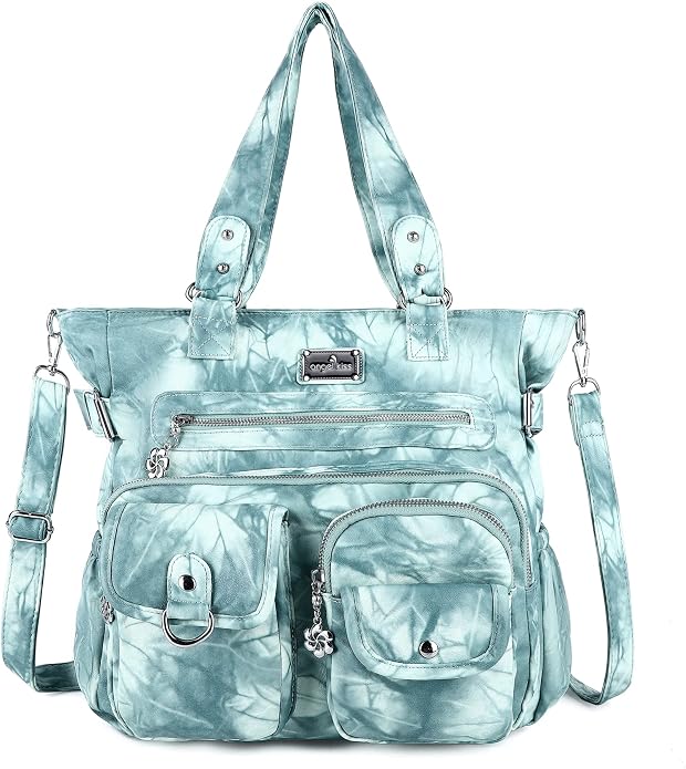 Angelkiss Purses Handbags for Women PU Tote Satchel Bags for Women Pockets Shoulder Bags… | PU by AngelKiss