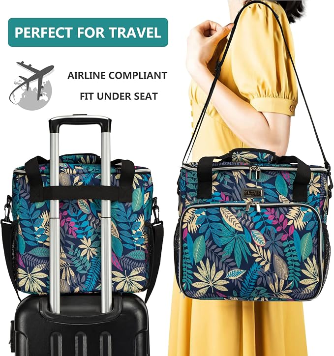 BAGLHER Dog Travel Bag, Pet Travel Bag (ALL Pet Travel Supplies), With 2 Pet Food Containers and 2 Collapsible Silicone Bowls; Essential Kits for Travel Hawaii - Image 6