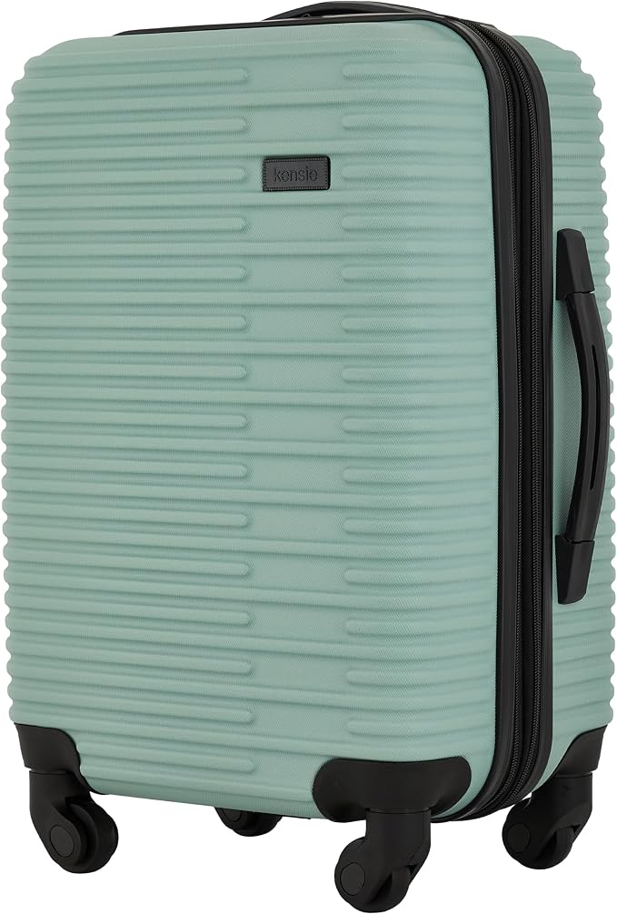 kensie Women's Hillsboro Luggage & Travel Bags Set, Green Granite, 20" Carry-On by kensieJeans