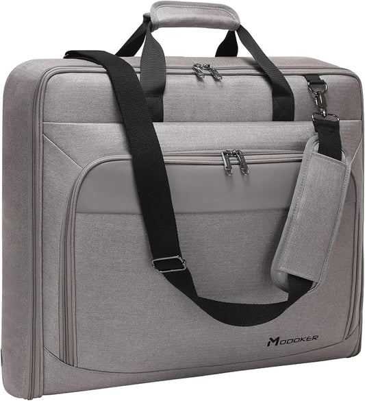 Modoker Carry On Garment Bags for Travel Hanging Clothes Suit Bag Luggage Organizer, Foldable Suit Carrier Gift for Men Women by Modoker