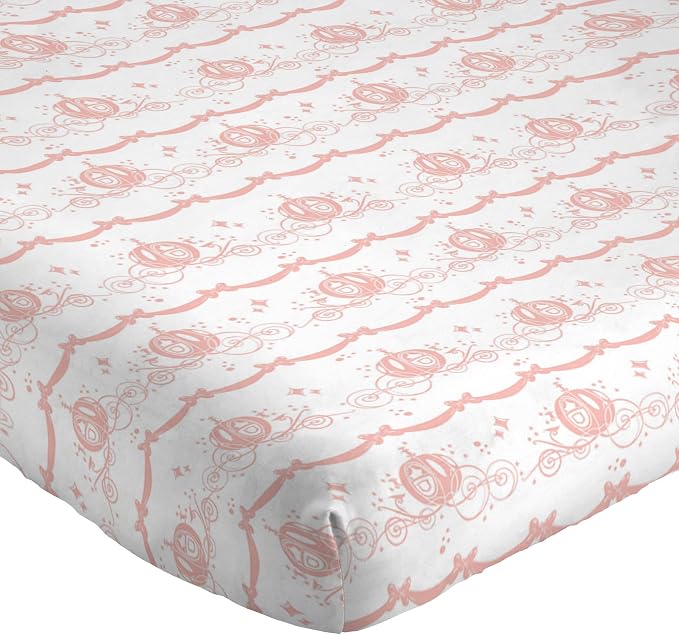 Jay Franco Kids Sheet Set with Fitted, Flat Sheets & Pillow Cover - Ultra-Soft Bedding with Pillowcase for Room Decor, White - Princess Cinderella, 3 Piece Twin - Image 2