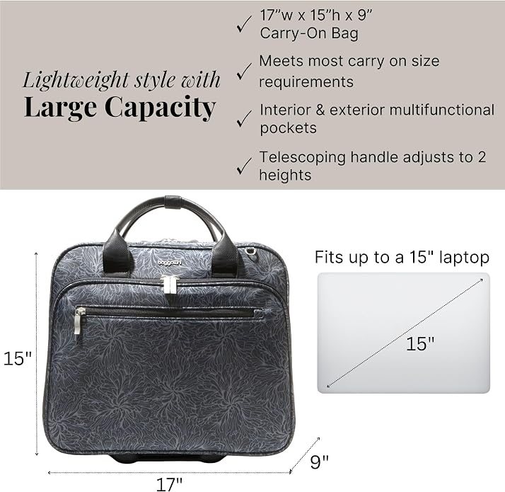 Baggallini Women's 2 Wheel Tote - Image 4