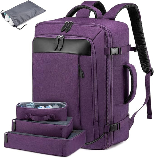 LOVEVOOK Carry on Backpack, 45L Large Travel Backpack for Women Airline Approved, Expandable Large Suitcase Backpacks With 4 Packing Cubes, Aer Travel Pack 3, Water Resistant Weekender Bag by LOVEVOOK