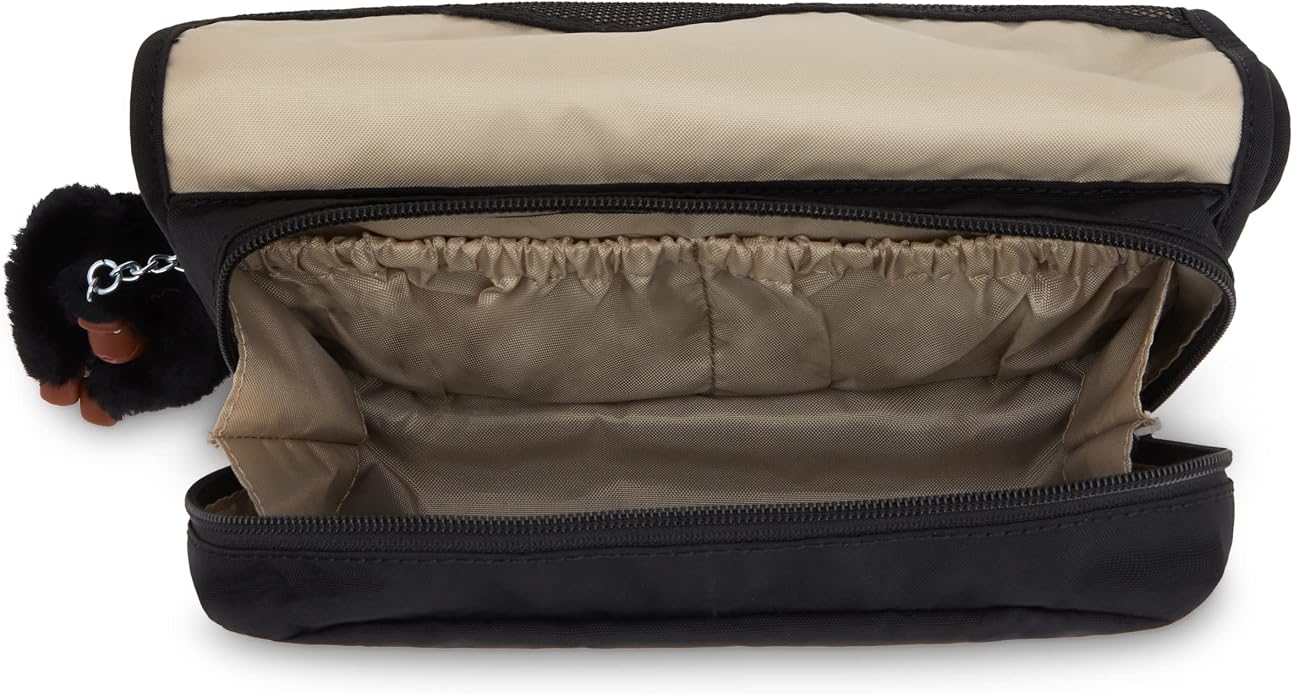 Kipling Womens Women's Meadow Metallic Toiletry Bag, Organize Accessories, Clip Closure, Nylon Hanging Hook Pouch - Image 3