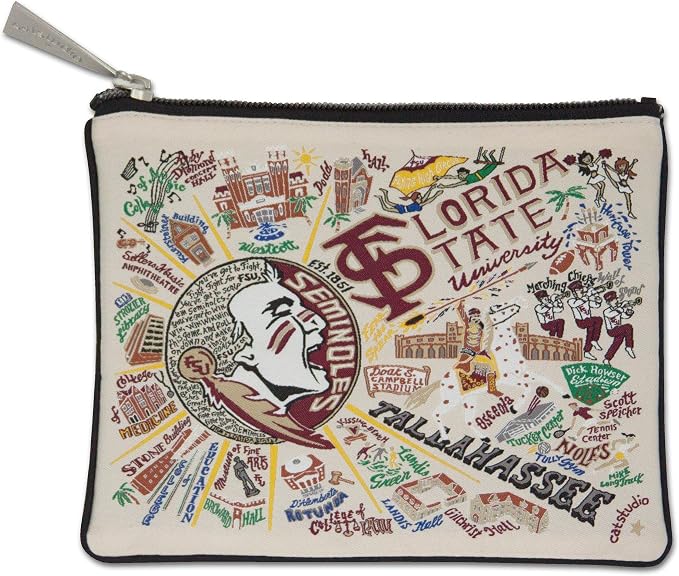 catstudio Florida State University Zipper Pouch Purse | FSU Alumni Gifts - Holds Your Phone, Coins, Pencils, Makeup, Dog Treats, & Tech Tools by catstudio