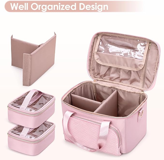 Medicine Storage Bag, Pill Bottle Organizer Bag, First Aid Bag | Travel Medicine Bag with 2 pouches, Pill Bottle Organizer Bag for Home Healthcare, Durable Medication Storage Case - Image 4