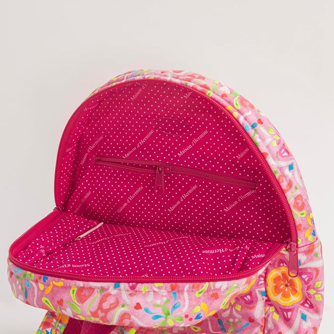 Maison d' Hermine Backpack for Women Men Cotton Shoulder Multipurpose Rucksack with Small Pouch Lightweight Multi Pocket Bag for Travel Work Beach Perfect for Spring Summer (Summer Vibes) - Image 7