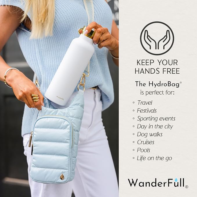 WanderFull Original HydroBag Crossbody Water Bottle Holder with Phone Pocket, Fits Water Bottles up to 32 oz - Image 6