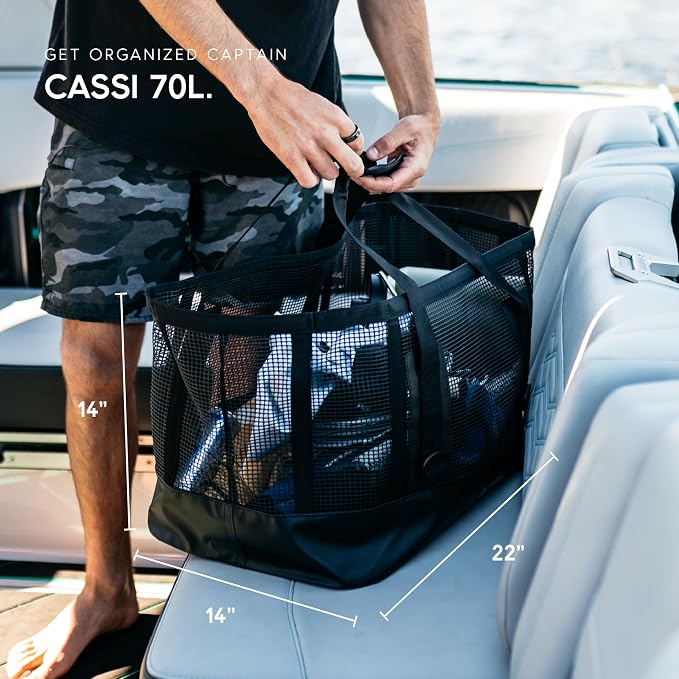 MISSION Boat Gear CASSI Heavy-Duty Outdoor Tote and Waterproof Marine-Grade Mesh Boat Bags - Image 2
