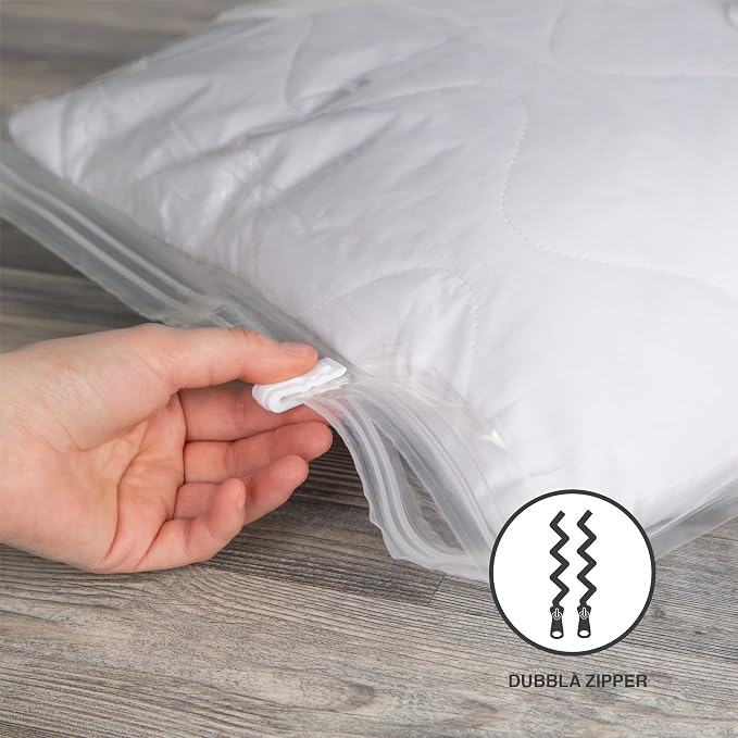 LEVIVO Vacuum Bag for Space-Saving Storage, 6-Piece Set, incl. Hand Pump for Travelling - Image 5