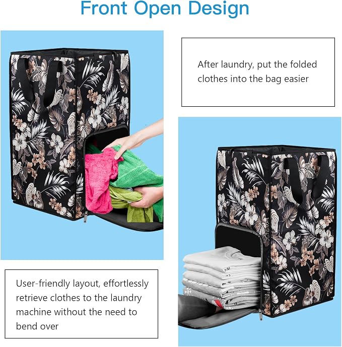 Bukere Laundry Backpack Bag for College Students Dorm Room Essentials, Extra Large Laundry Basket Hamper, Portable Freestanding Laundry Bag with Adjustable Shoulder Straps for Women Man Cruise - Image 5
