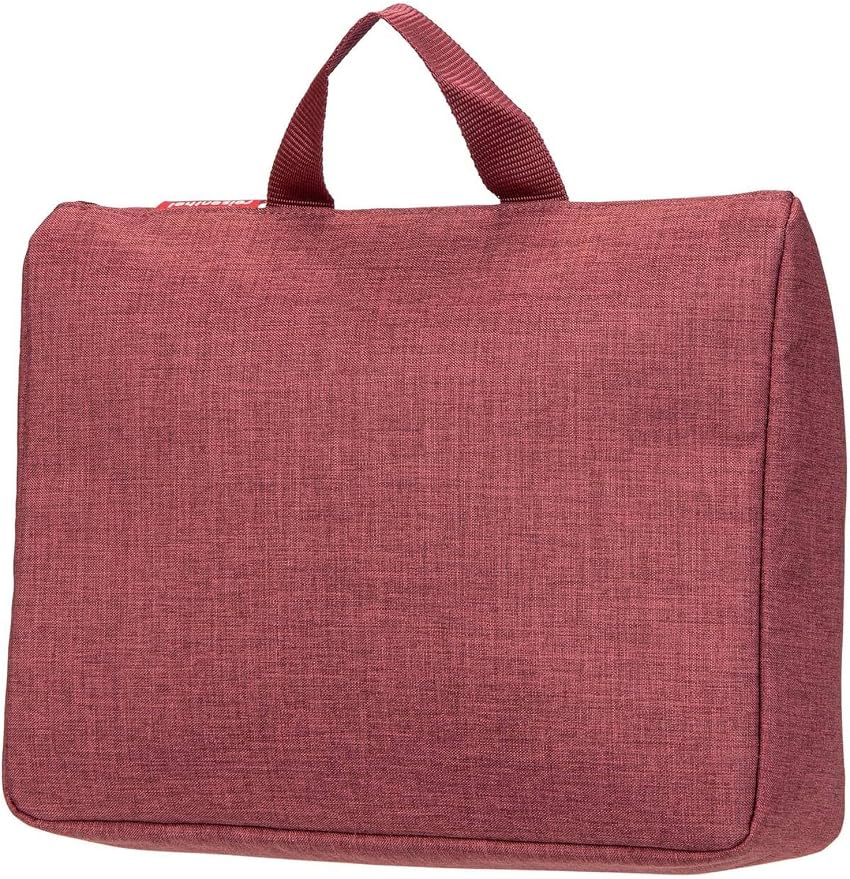 reisenthel Toiletbag XL Practical Toiletry Bag with Hook, Water-Repellent Material, Twist Maroon, Mittelgroße - Image 2