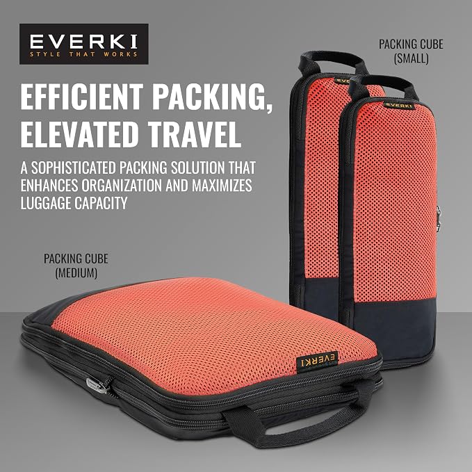 EVERKI Compression Packing Cube – 9L Lightweight Compressible Mesh Packing Cubes for Travel, Durable & Compressed Travel Organizer for Luggage, Backpack & Suitcase, Premium Compression Bags, Medium - Image 3