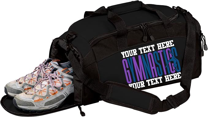 Personalized Women’s Gymnastics Duffel Bag – Custom Name Gym Bag for Girls & Teens – Practice, Competition & Travel Team Gear by all+about+me+company