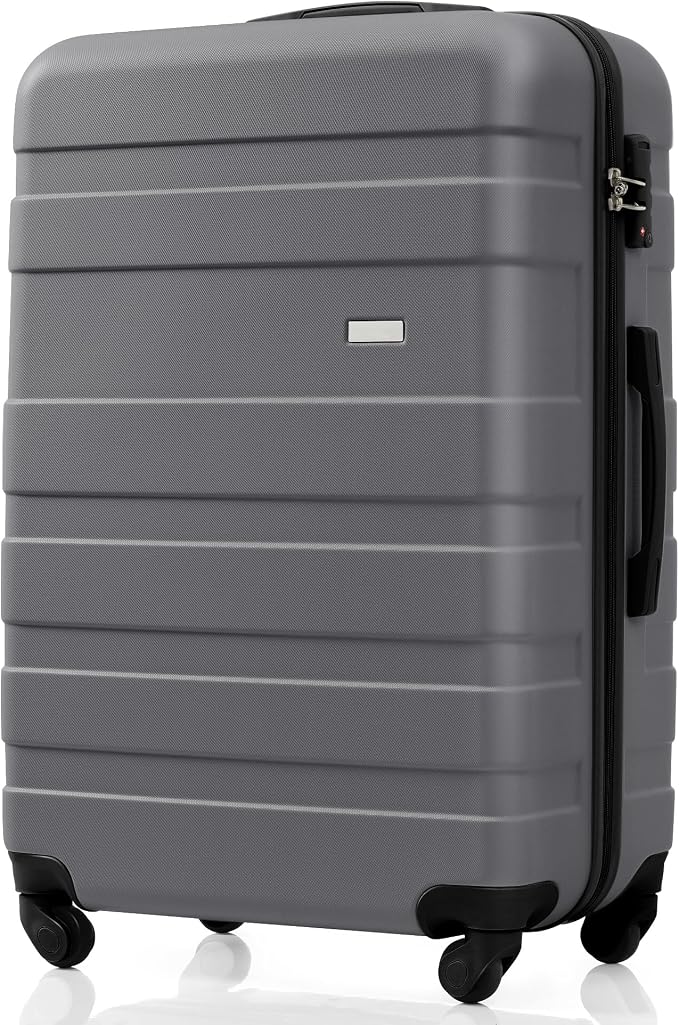 Luggages 3 Piece ABS Hardside Luggage Sets Spinner Wheels Suitcase - Image 7
