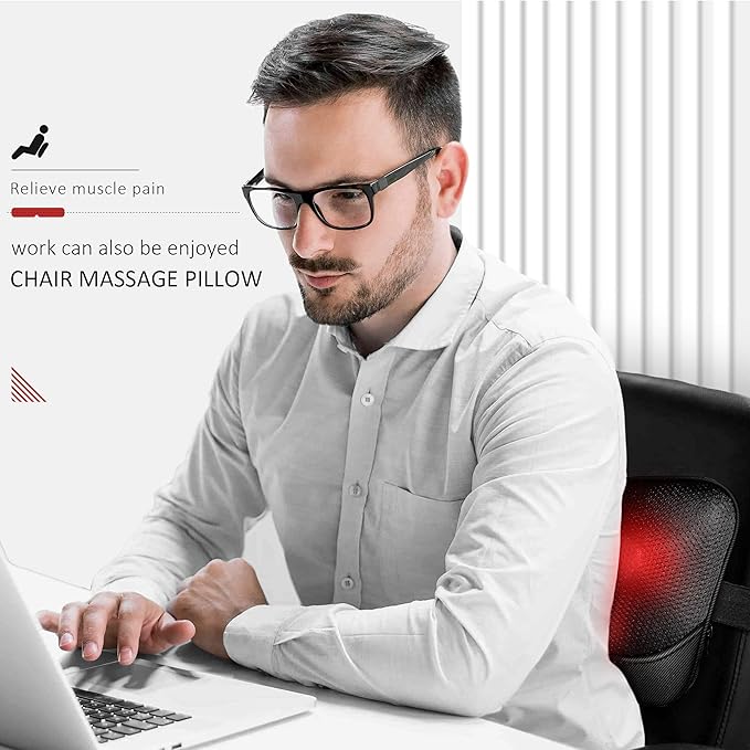 VIKTOR JURGEN Mothers Day Back Massager Kneading for Neck, Shoulder and Foot, Shiatsu Massage Pillow with Heat, Relaxation Gifts for Women/Men/Dad/Mom/Christmas/Fathers Day