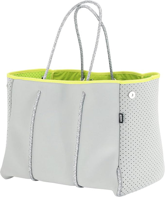 QOGiR Neoprene Multipurpose Beach Bag Tote with Inner Zipper Pocket … … … … by QOGiR