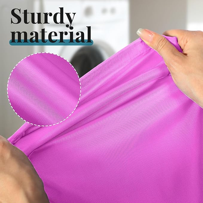 Woanger 12 Pack 28 x 45 Inch Extra Large Laundry Bags Bulk, Cute Colors | Washable Travel Laundry Bag with Drawstring Closure Large Dirty Clothes Organizer for College Dorm Home Hotel Camping - Image 3