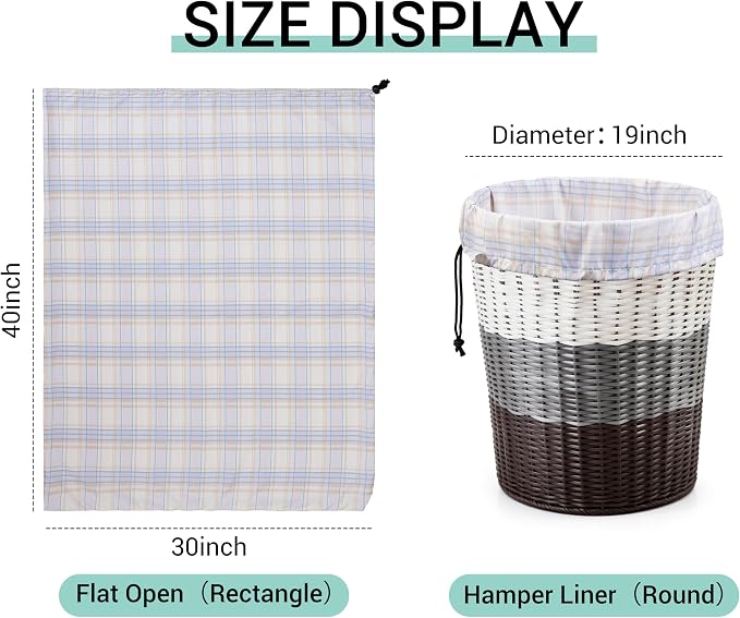 ZPECC Bulk Travel Laundry Bag,Extra Large Heavy Duty Laundry Bags 24 Pack,Washable Dirty Clothes Organizer for Commercial College Dorm Hotel Camping and Home Storage 30x40(Light Purple Checkered) - Image 4
