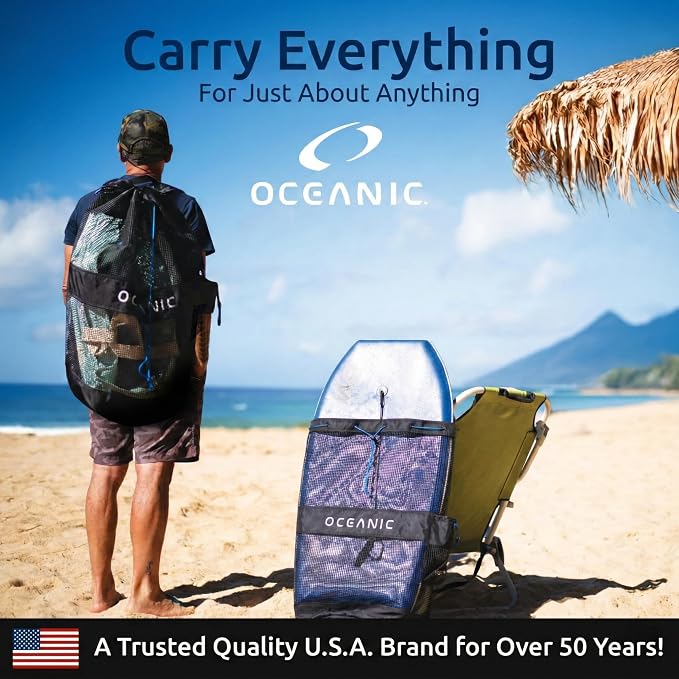 Oceanic Mesh Backpack Gear Bag - Image 5