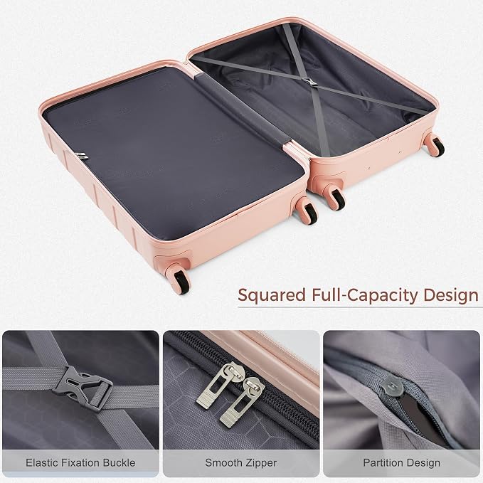 4 Pcs ABS Hardshell Luggage Set Spinner Wheel Suitcase TSA Lock Suitcase - Image 4