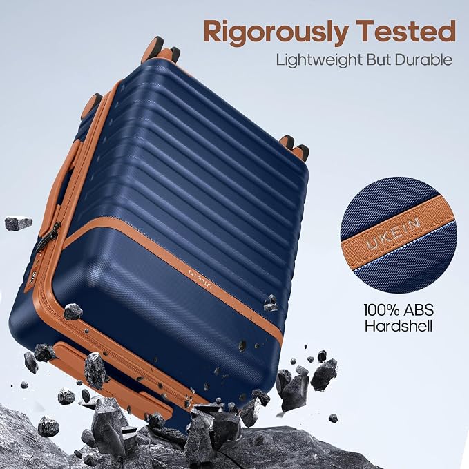 Luggage Sets 7 Piece, Durable Hardside ABS Carry on Luggage with Spinner Wheels & YKK Zipper TSA Lock, Large Checked Travel Suitcase With Backpack Set for Men and Women,20/24/28 Inch - Image 7